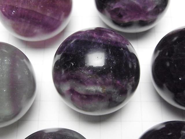 [Video] Purple Fluorite AA++ Sphere, Round 40mm 1pc