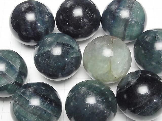 [Video] Green Fluorite AA++ Sphere, Round 40mm 1pc