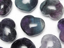 [Video] Multicolor Fluorite AA++ Undrilled Heart 25x30mm 2pcs