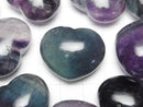 [Video] Multicolor Fluorite AA++ Undrilled Heart 25x30mm 2pcs
