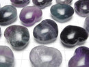 [Video] Multicolor Fluorite AA++ Undrilled Heart 25x30mm 2pcs