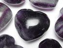 [Video] Purple Fluorite AA++ Undrilled Heart 40x45mm 1pc