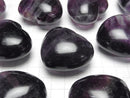 [Video] Purple Fluorite AA++ Undrilled Heart 40x45mm 1pc