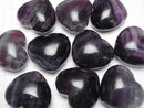 [Video] Purple Fluorite AA++ Undrilled Heart 40x45mm 1pc