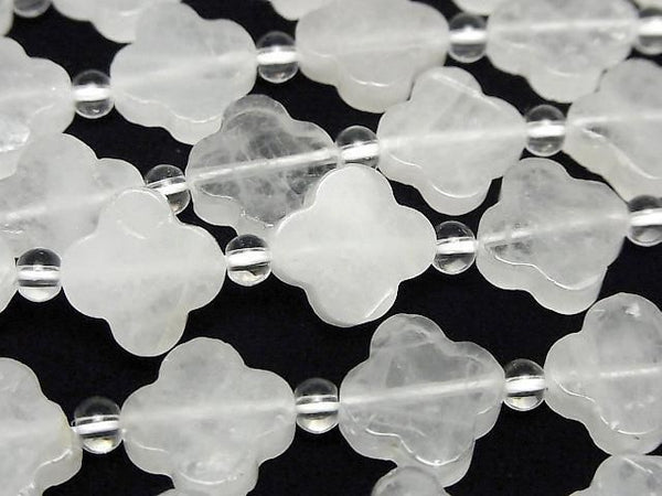 [Video] Crystal flower motif 13x13mm half or 1strand beads (aprx.14inch/34cm)