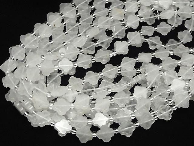 [Video] Crystal flower motif 13x13mm half or 1strand beads (aprx.14inch/34cm)