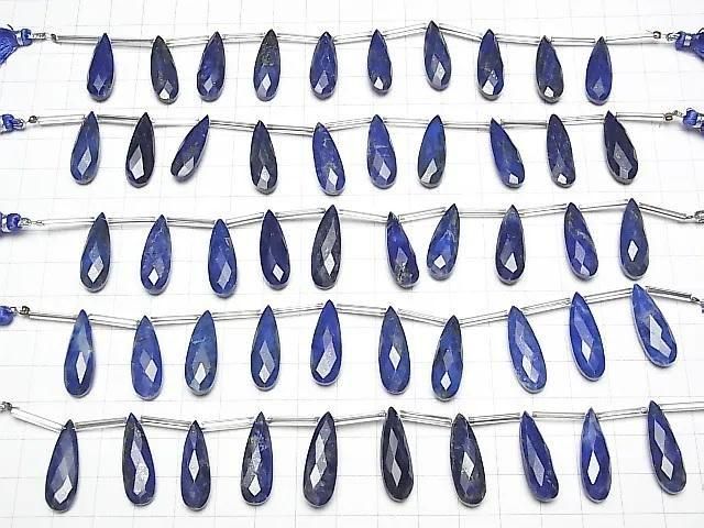 Lapislazuli AA++ Pear shape Faceted Briolette 24x8mm 1strand (8pcs )