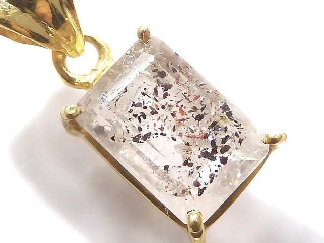 [Video][One of a kind] Elestial Quartz AAA- Pendant 18KGP NO.136