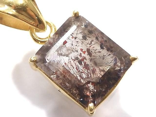 [Video][One of a kind] Elestial Quartz AAA- Pendant 18KGP NO.138