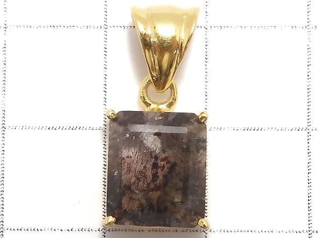 [Video][One of a kind] Elestial Quartz AAA- Pendant 18KGP NO.138