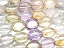 [Video]High Quality Mixed Stone AAA Faceted Oval 11x9mm 1/4 or 1strand beads (aprx.15inch/36cm)