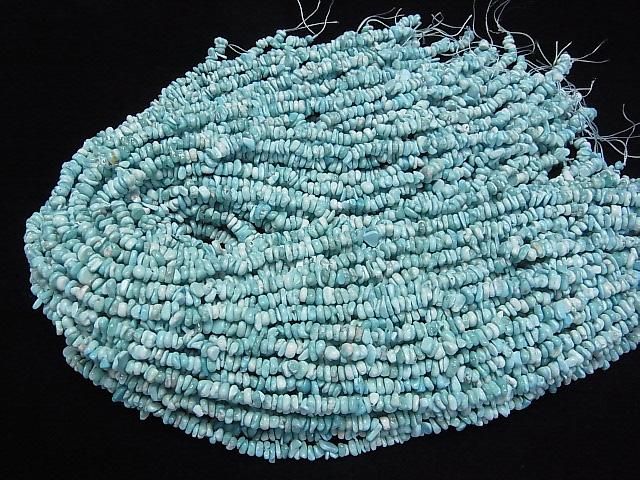 [Video]Arizona Sleeping Beauty Turquoise Chips (Small Nugget) half or 1strand (Approx 37mm)
