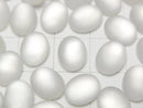 [Video] White Shell x Frosted Quartz AAA Oval Cabochon 10x8mm 3pcs