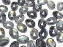 [Video] Onyx x Labradorite x Crystal AA++ Oval Rose Cut 18x13mm 2pcs