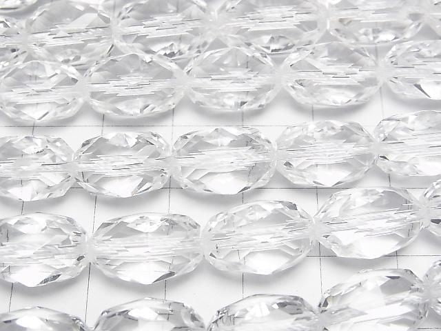 [Video]High Quality! Crystal AAA Star Faceted Rice 14x10x10mm 1/4 or 1strand beads (aprx.15inch/37cm)