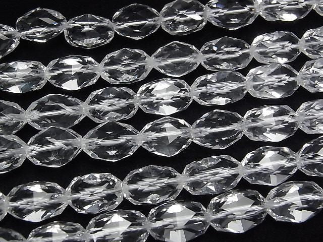 [Video]High Quality! Crystal AAA Star Faceted Rice 14x10x10mm 1/4 or 1strand beads (aprx.15inch/37cm)