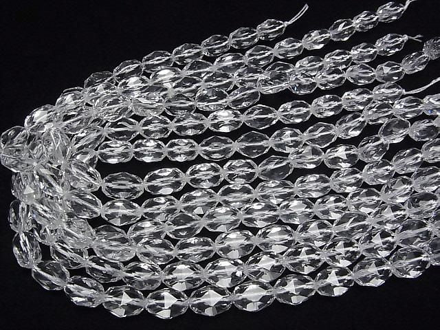 [Video]High Quality! Crystal AAA Star Faceted Rice 14x10x10mm 1/4 or 1strand beads (aprx.15inch/37cm)