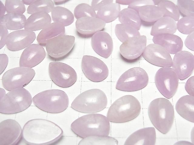 [Video] Nigerian Kunzite AA++ Pear shape Cabochon 12x8mm 1pc