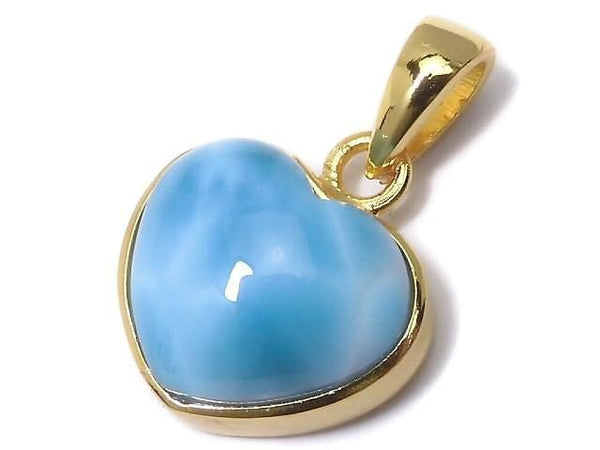 [Video][One of a kind] Larimar Pectolite AAA Pendant 18KGP NO.329