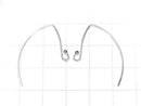Silver925 Marquise Earwire 31x21mm [Sterling Silver Finish][Rhodium Plated][18KGP] 1pair