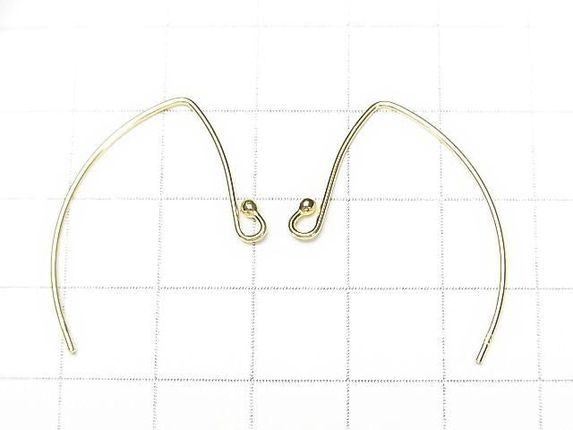 Crochet d'oreille marquise en argent 925 31x21mm [Finition argent sterling][Plaqué rhodium][Plaqué or 18 carats] 1 paire