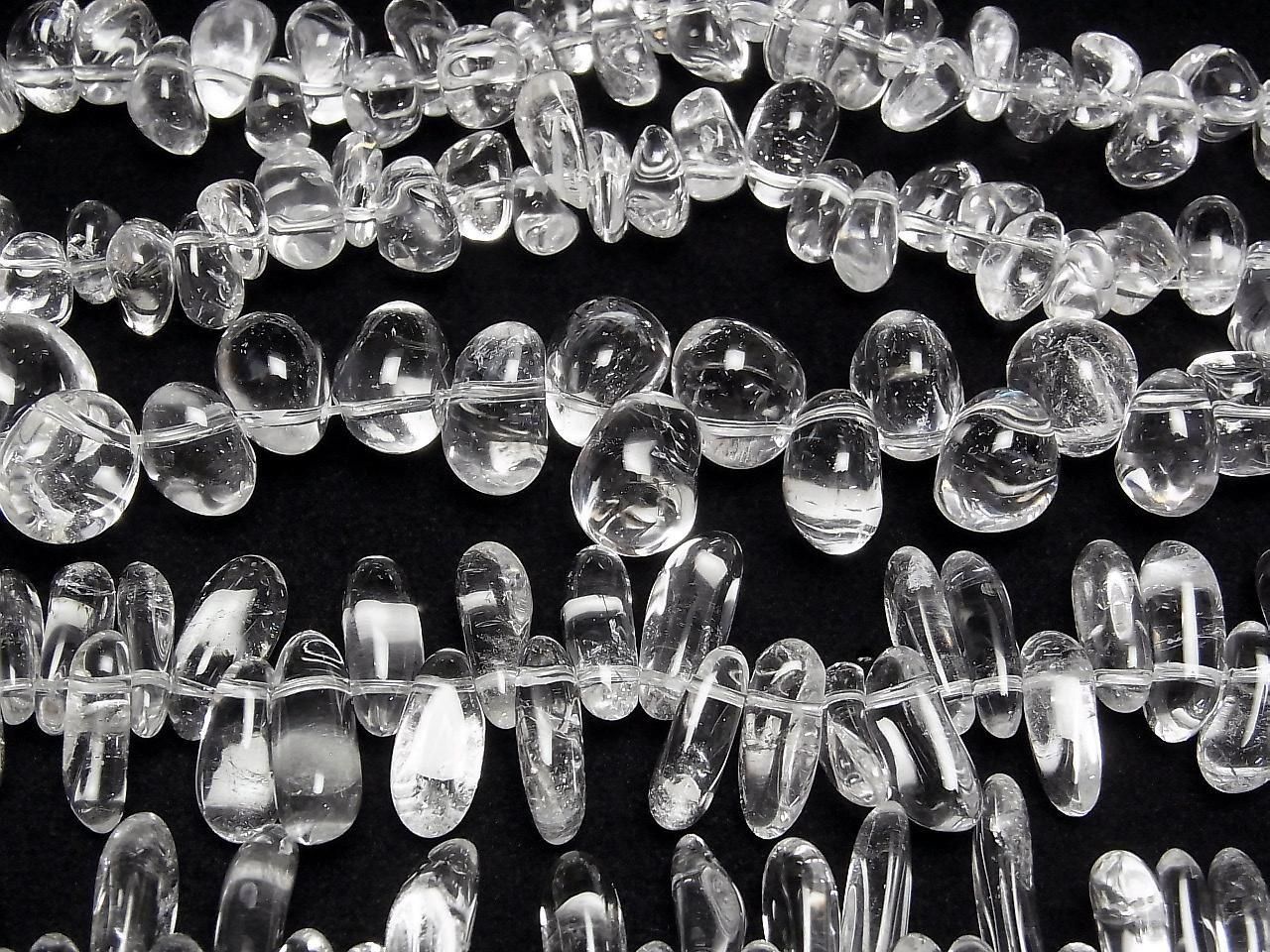 Crystal AAA- Chips (Small Nugget) Top Side Drilled Hole 1-strand beads (approx. 15 inches/38 cm)