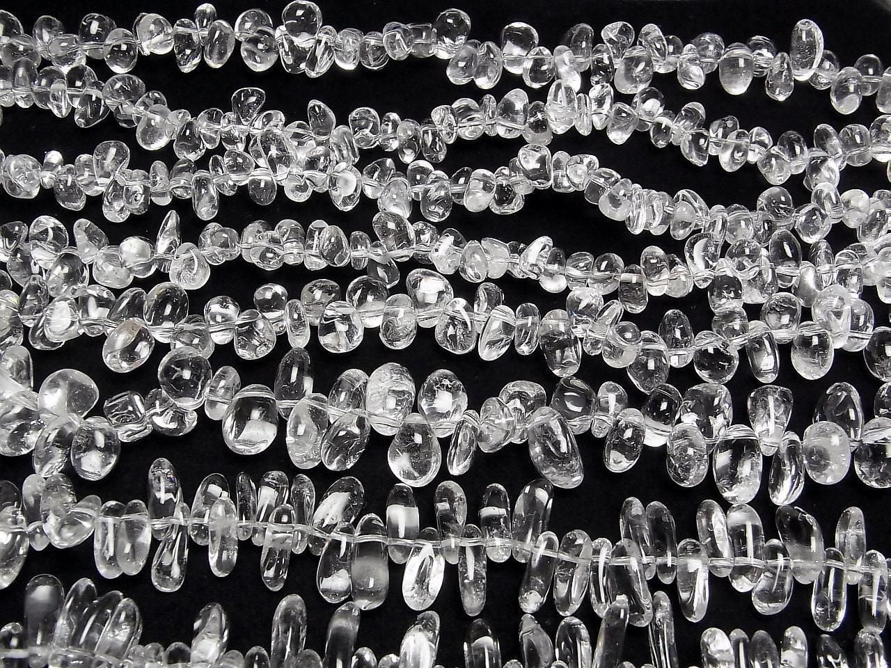 Crystal AAA- Chips (Small Nugget) Top Side Drilled Hole 1-strand beads (approx. 15 inches/38 cm)