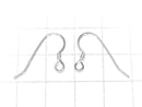 Silver925 Earwire 24x14mm [Sterling Silver Finish][Rhodium Plated][18KGP] 2pairs