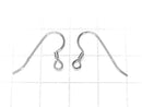 Silver925 Earwire 24x14mm [Sterling Silver Finish][Rhodium Plated][18KGP] 2pairs
