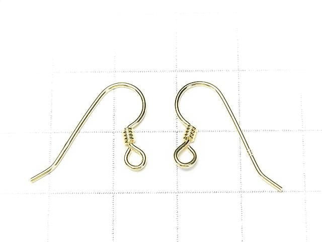 Silver925 Earwire 24x14mm [Sterling Silver Finish][Rhodium Plated][18KGP] 2pairs