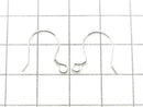 Silver925 Earwire 17x17mm [Sterling Silver Finish][Rhodium Plated][18KGP] 3pairs