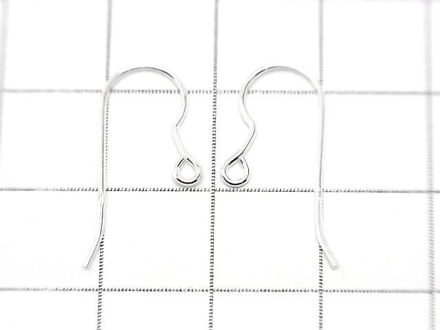 Silver925 Earwire 22x11mm [Sterling Silver Finish][18KGP] 2pairs