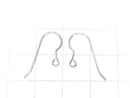 Silver925 Earwire 22x11mm [Sterling Silver Finish][Rhodium Plated][18KGP] 2pairs