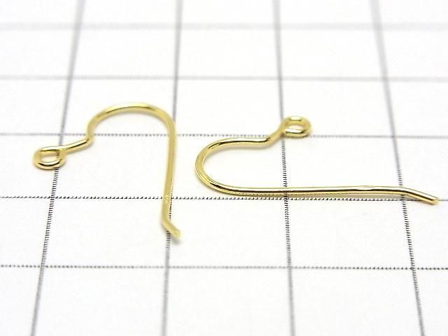 Silver925 Earwire 22x11mm [Sterling Silver Finish][18KGP] 2pairs
