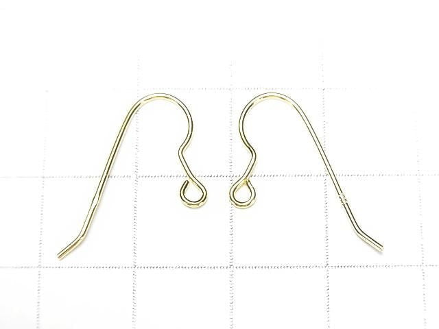Silver925 Earwire 22x11mm [Sterling Silver Finish][Rhodium Plated][18KGP] 2pairs