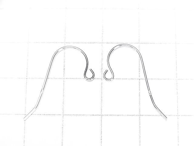 Crochet d'oreille Argent 925 25x13mm [Finition Argent Sterling][Plaqué Rhodium][Plaqué Or 18 carats] 2 paires