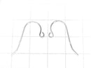Silver925 Earwire 25x13mm [Sterling Silver Finish][Rhodium Plated][18KGP] 2pairs