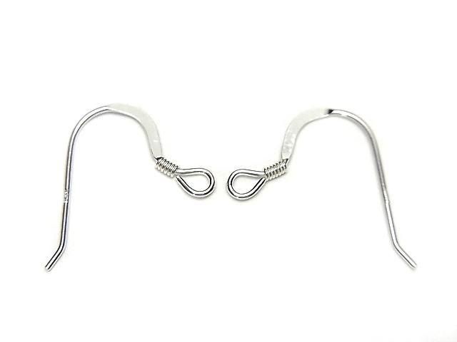 Silver925 Earwire 18x14mm [Sterling Silver Finish] 3pairs
