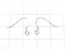 Silver925 Earwire 18x14mm [Sterling Silver Finish][Rhodium Plated][18KGP] 3pairs