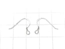 Silver925 Earwire 18x14mm [Sterling Silver Finish][Rhodium Plated][18KGP] 3pairs