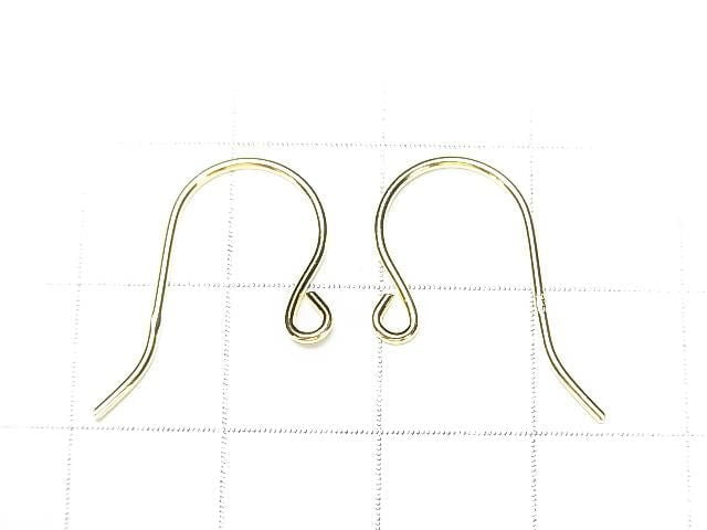Silver925 Earwire 22x13mm [Sterling Silver Finish][Rhodium Plated][18KGP] 2pairs