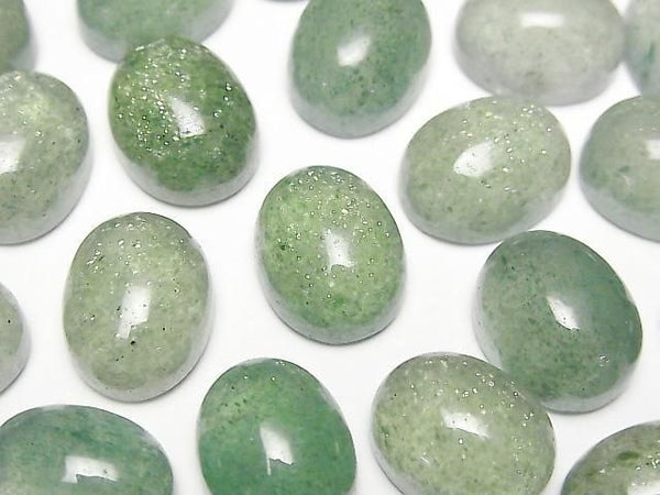 [Video] Green Aventurine Oval Cabochon 16x12mm 2pcs