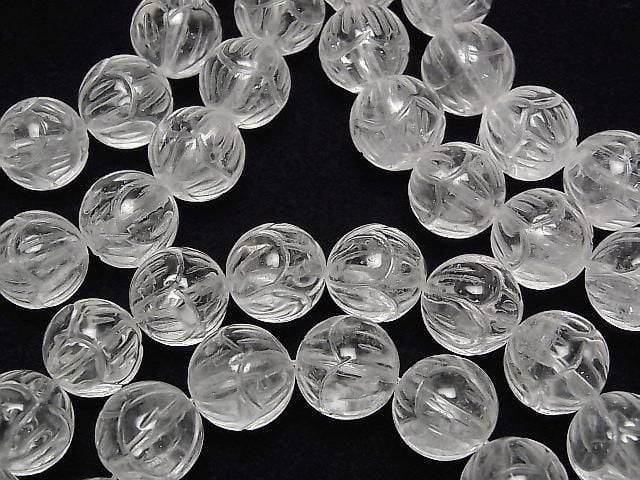 [Video] Crystal AAA- Lotus Carving 12mm Bracelet