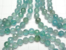 [Video] High Quality! Blue-Green Apatite AA++ 128 Faceted Round 6mm Bracelet