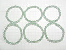 [Video]High Quality! Green Fluorite AAA- Faceted Round 6mm Bracelet