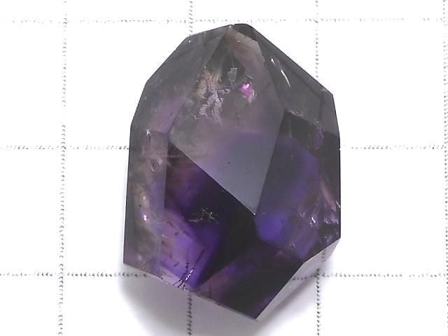 [Video][One of a kind] Elestial Quartz AAA- Faceted Nugget Loose stone 1pc NO.17