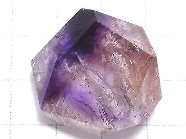 [Video][One of a kind] Water Elestial Quartz AAA- Faceted Nugget Loose stone 1pc NO.25