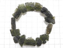 [Video][One of a kind] Moldavite Rough Rock Nugget Bracelet NO.2
