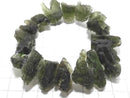 [Video][One of a kind] Moldavite Roughlock Nugget Bracelet NO.3