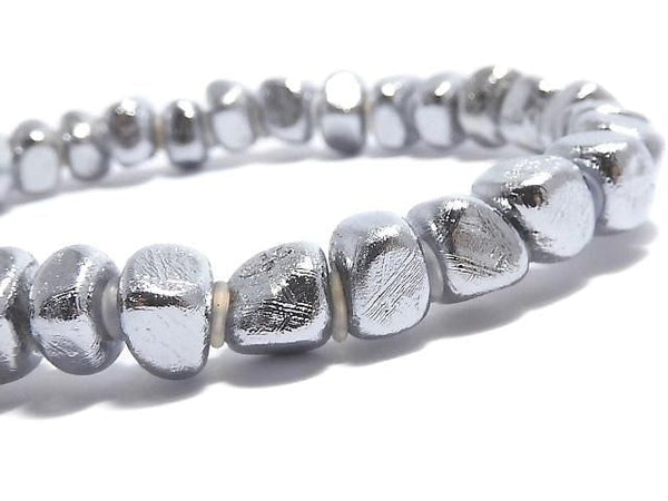 [Video][One of a kind] Meteorite (Muonionalusta) Nugget Bracelet NO.35